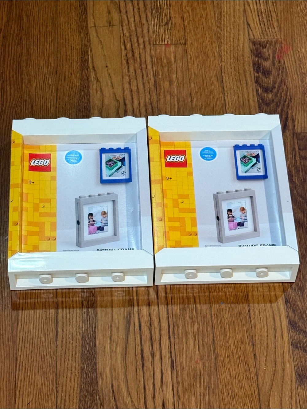 LEGO White Brick-Style Picture Frames (Pair)